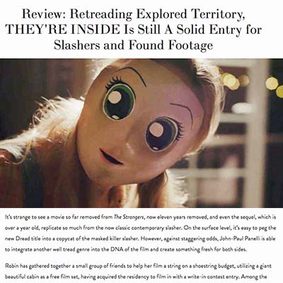 Review: Retreading Explored Territory, THEY'RE INSIDE Is Still A Solid Entry for Slashers and Found Footage